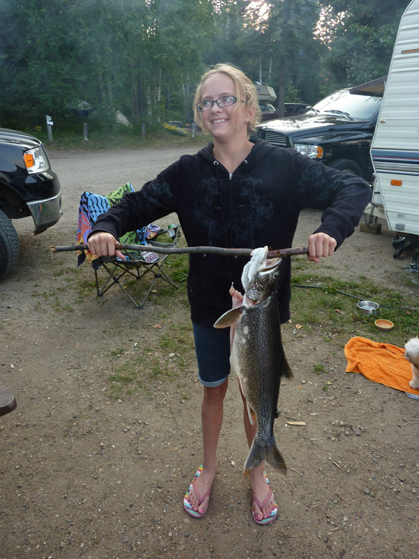 Emily with fish